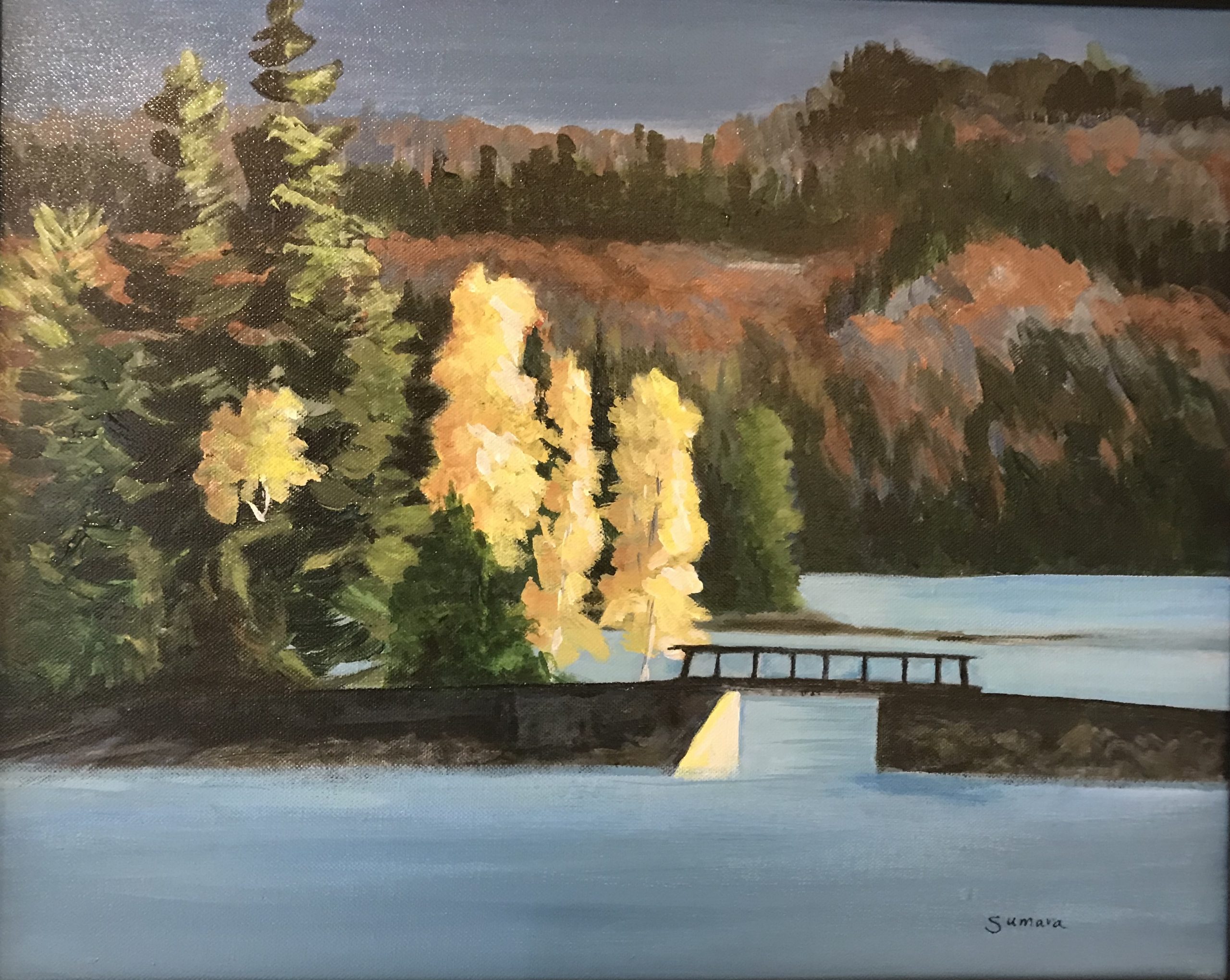 Bridge over Kennisis Lake