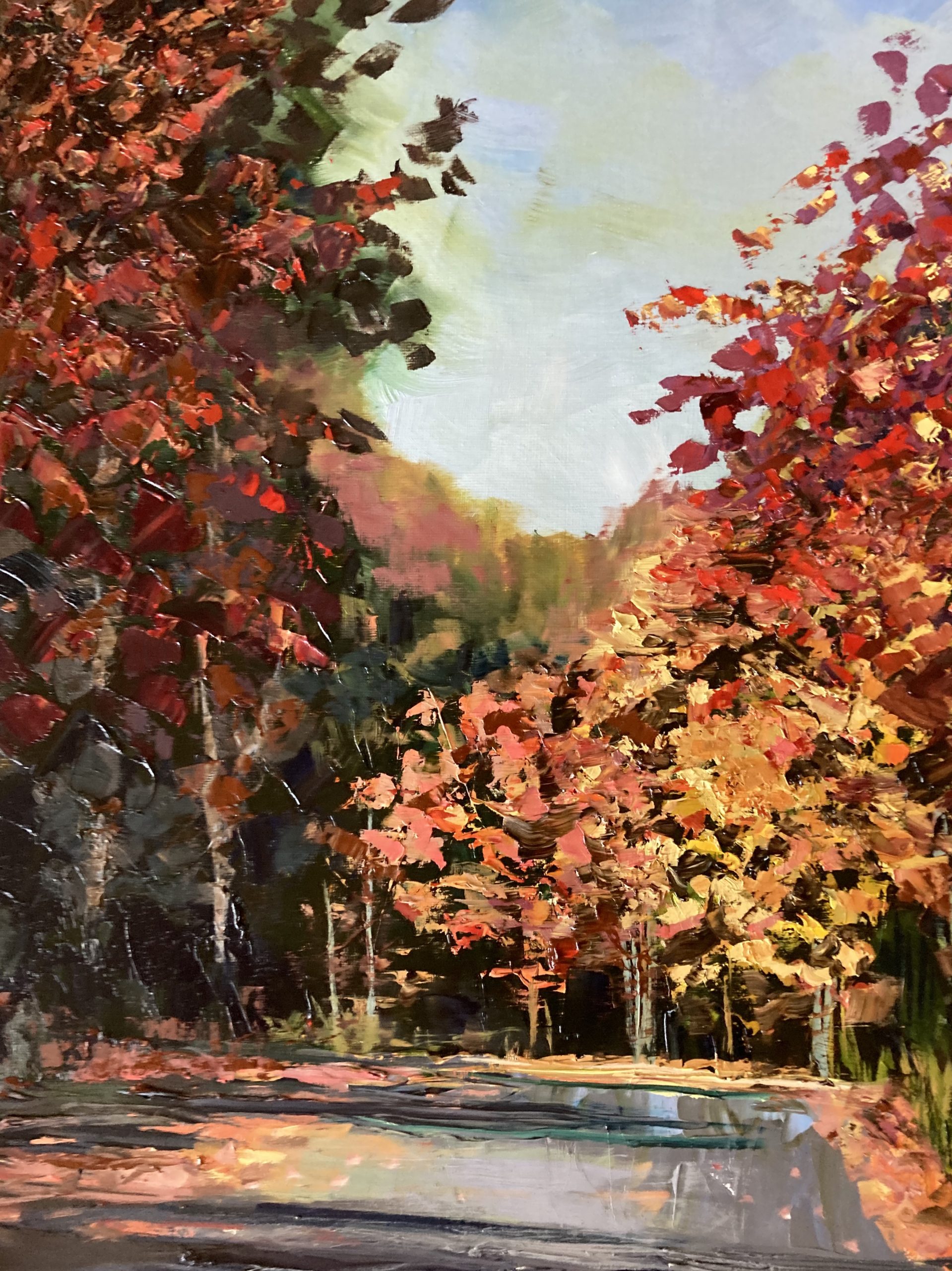 Autumn Road Reflections