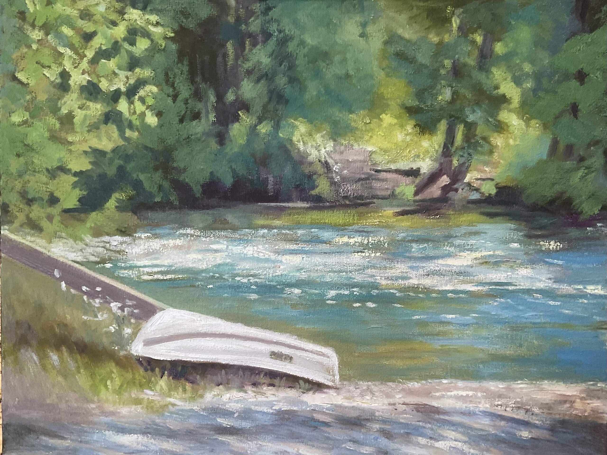 Kennisis river by the dam